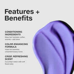 Paul Mitchell violet conditioner cream texture for even tone correction