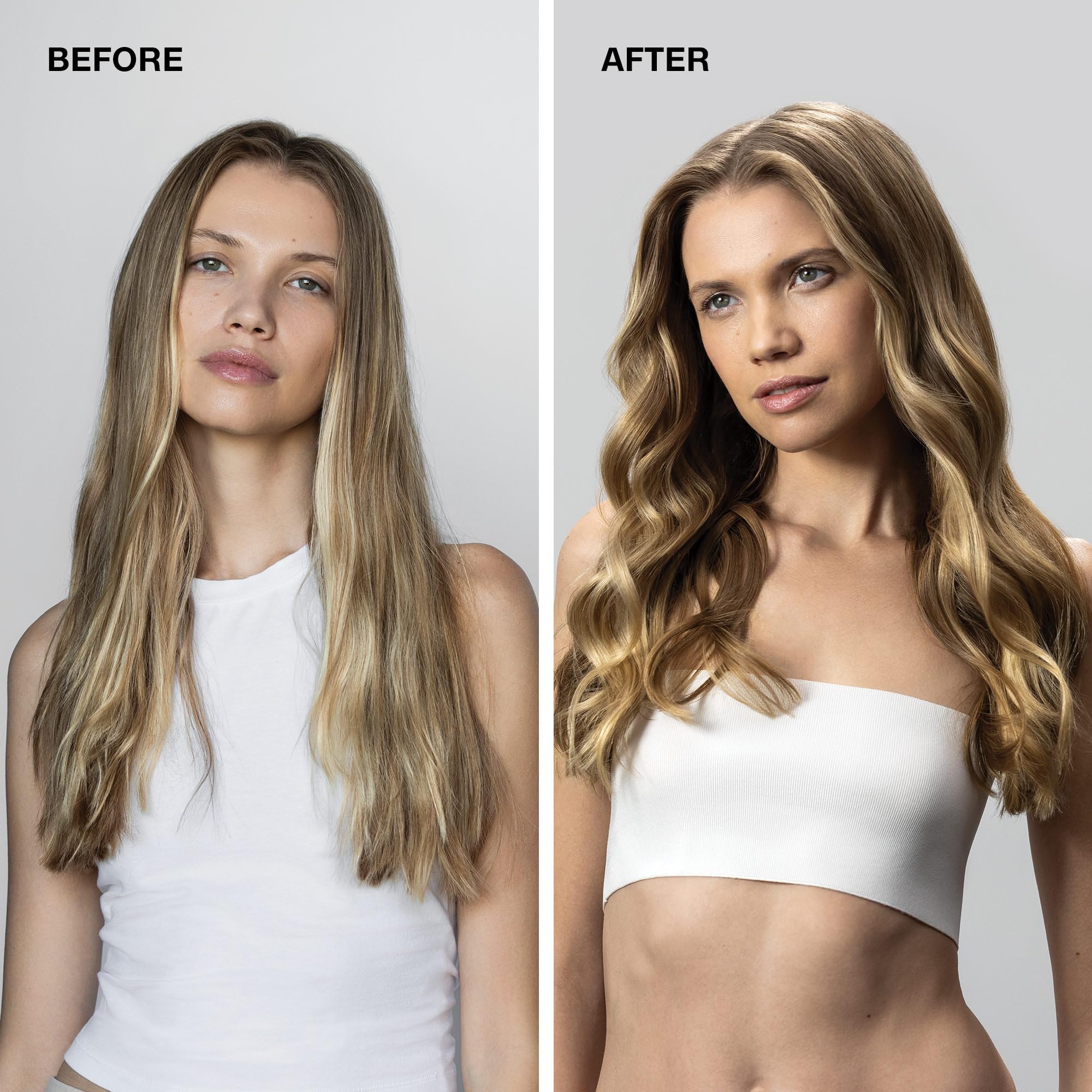Paul Mitchell bottle held in hand to show 8.5 fl oz scale benefit: accurate size perception