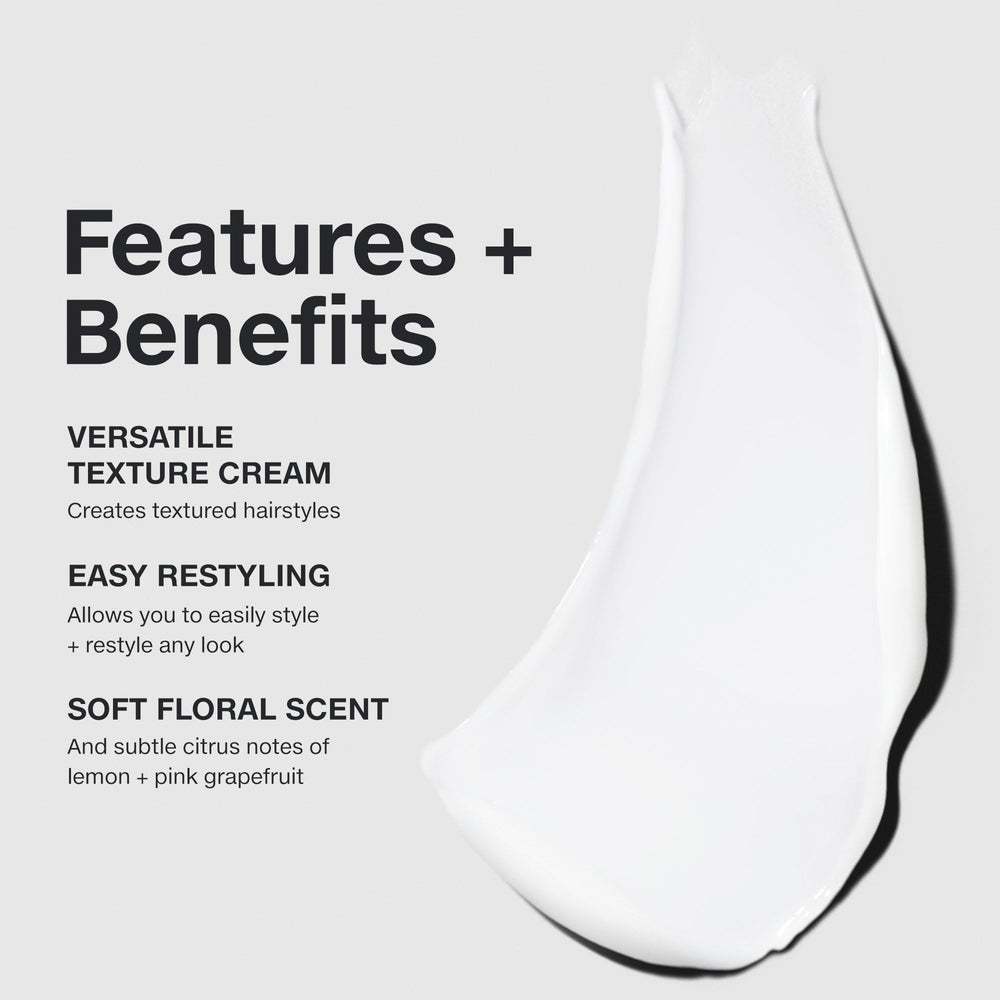 Paul Mitchell Re-Works cream on hand demonstrating amount needed for lightweight hold
