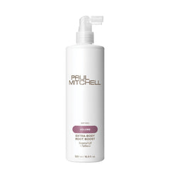 Paul Mitchell bottle front packaging showing product and benefit of volume