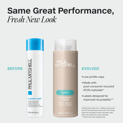 Paul Mitchell back label highlighting ingredients and directions