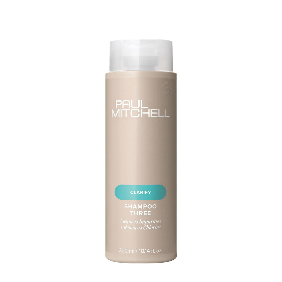 Paul Mitchell front bottle showing label and clear benefit