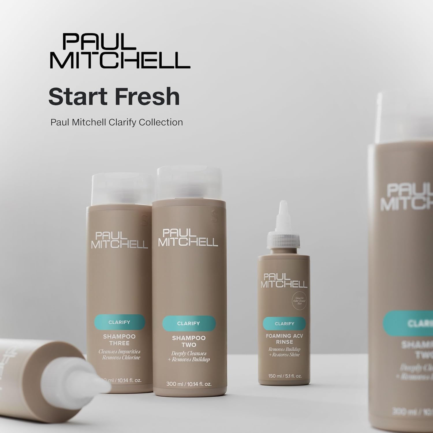 Paul Mitchell poolside use showing swimmer-ready clarifying benefit