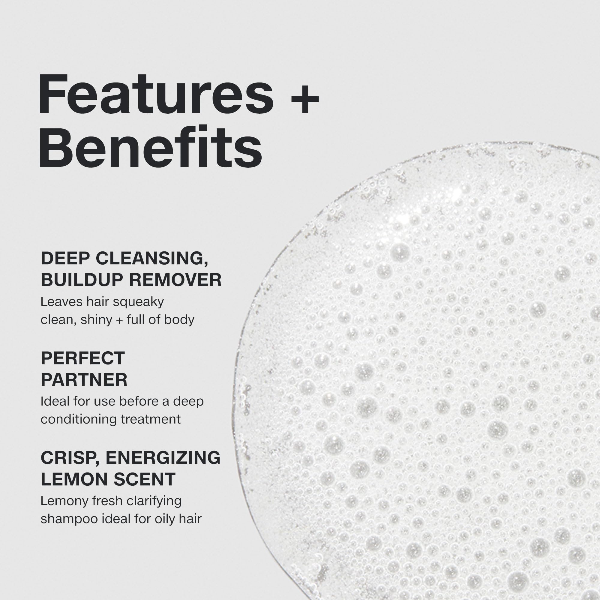 Paul Mitchell Shampoo Two creamy foaming texture close-up for thorough cleansing benefit