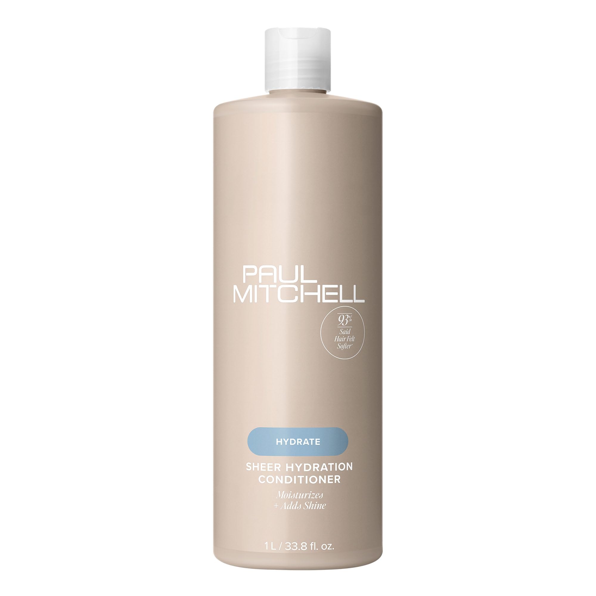 Paul Mitchell bottle front packaging showing product and brand benefits