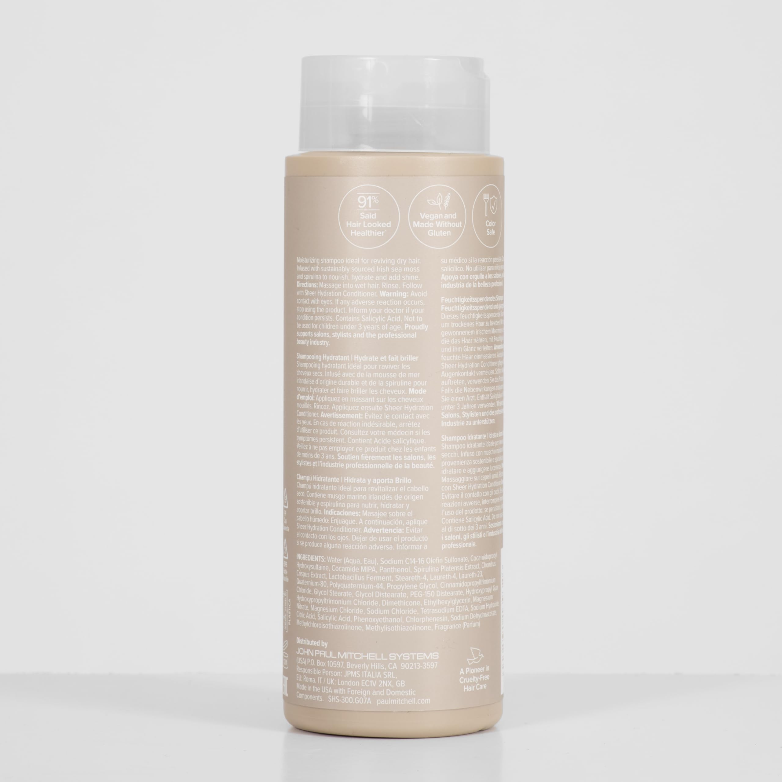 Paul Mitchell bottle in salon setting illustrating professional-quality results
