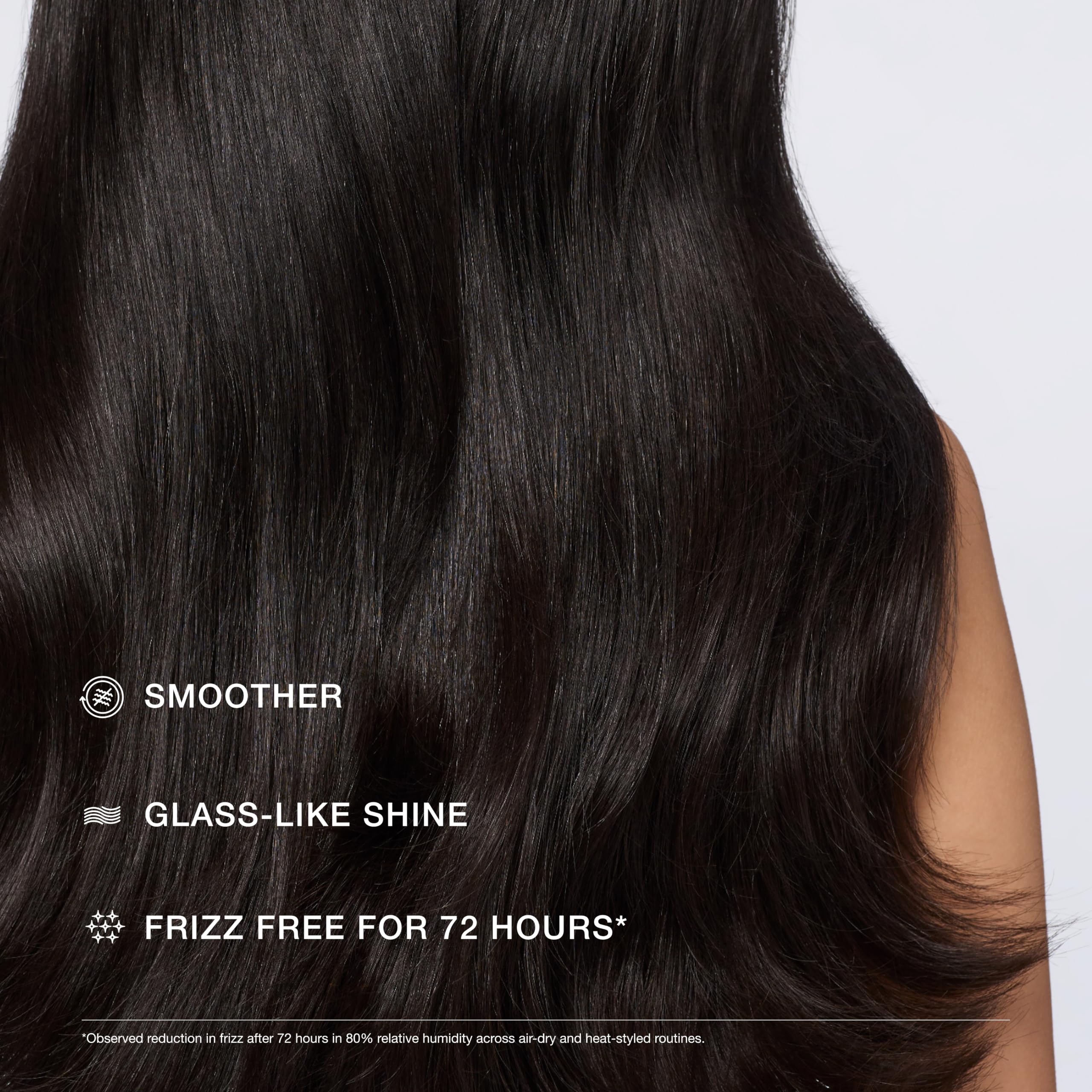 Paul Mitchell glossy smooth ends close-up showing keratin-like shine