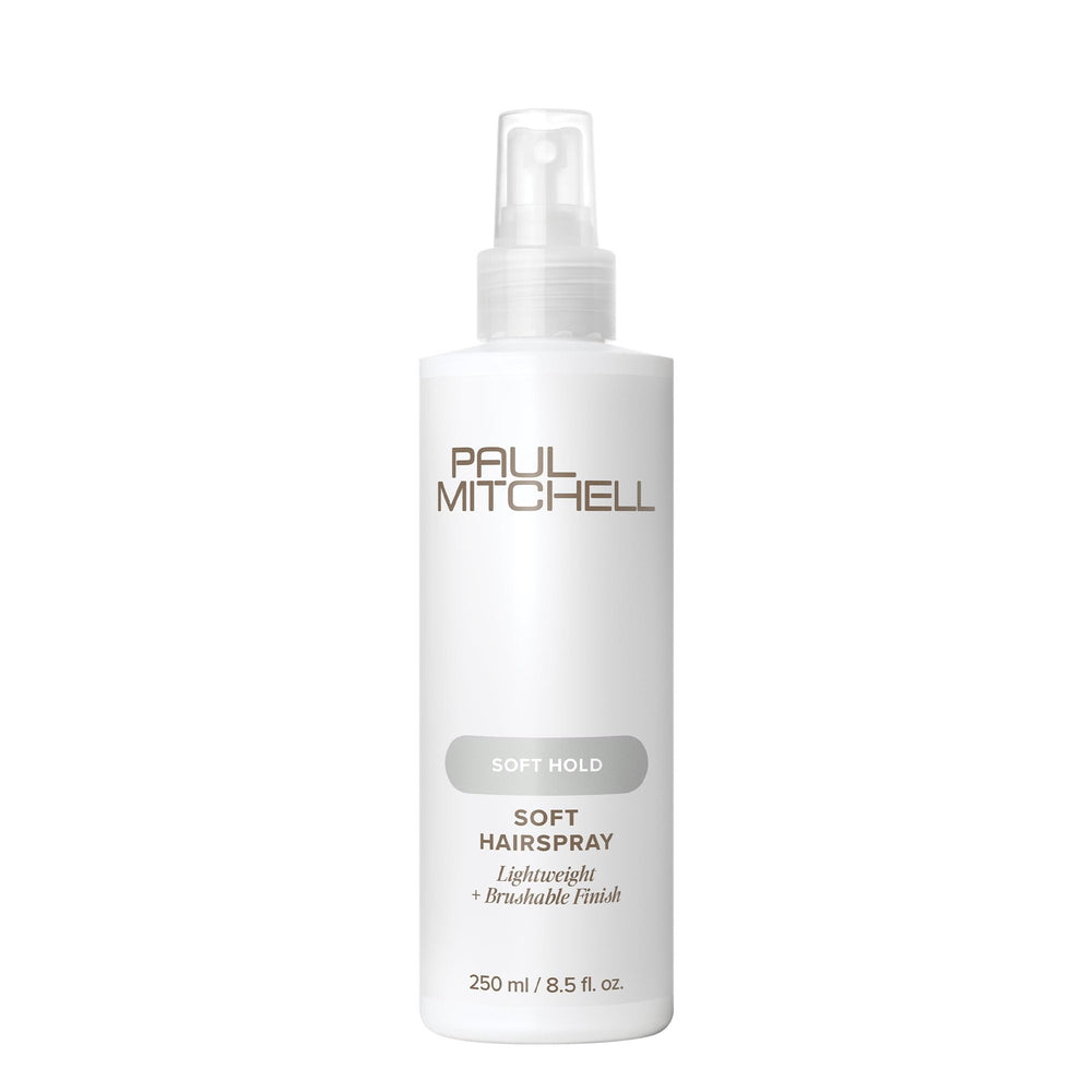 Paul Mitchell soft hairspray front packaging showing bottle and branding for easy identification