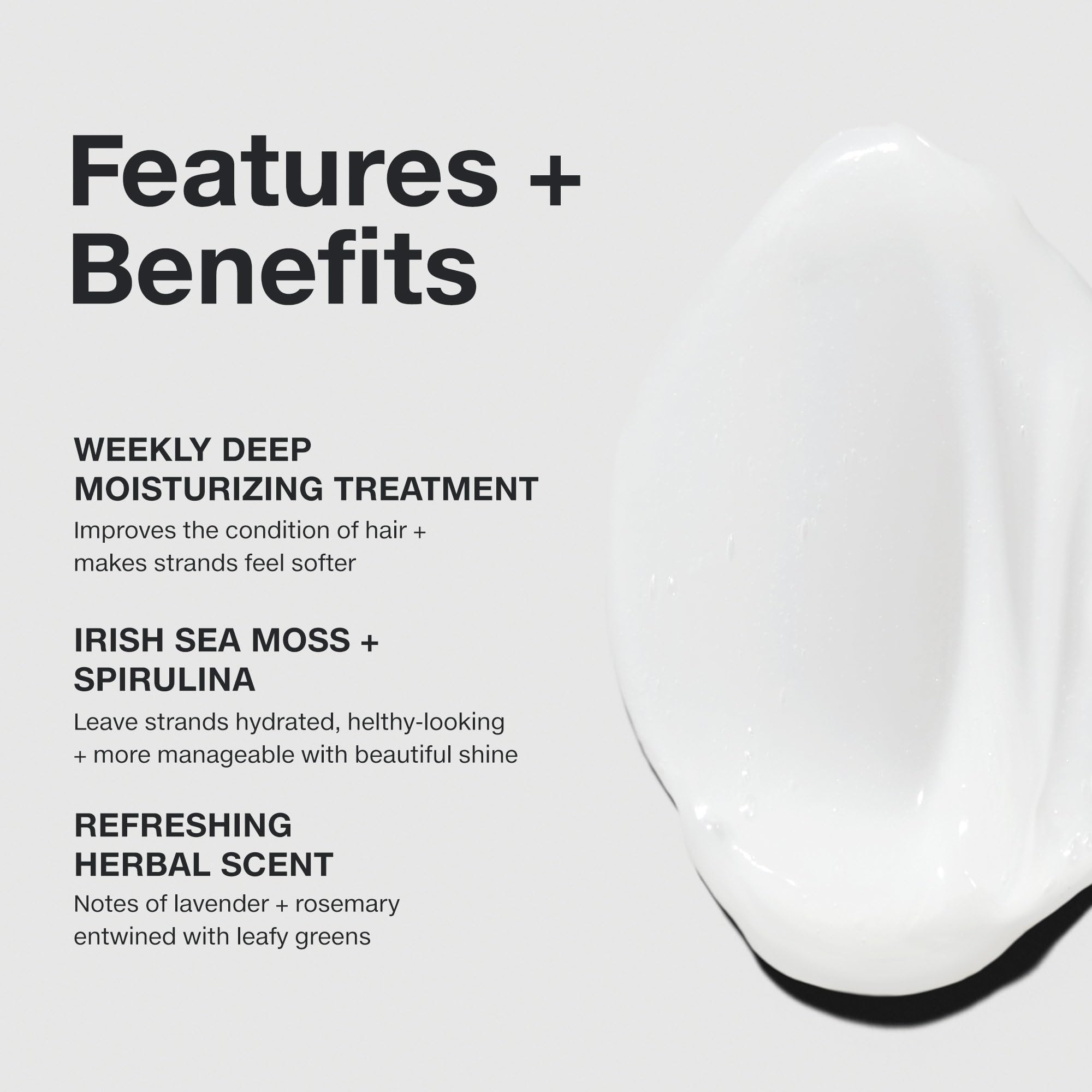 Paul Mitchell mask in hands being applied to damp hair for even hydration