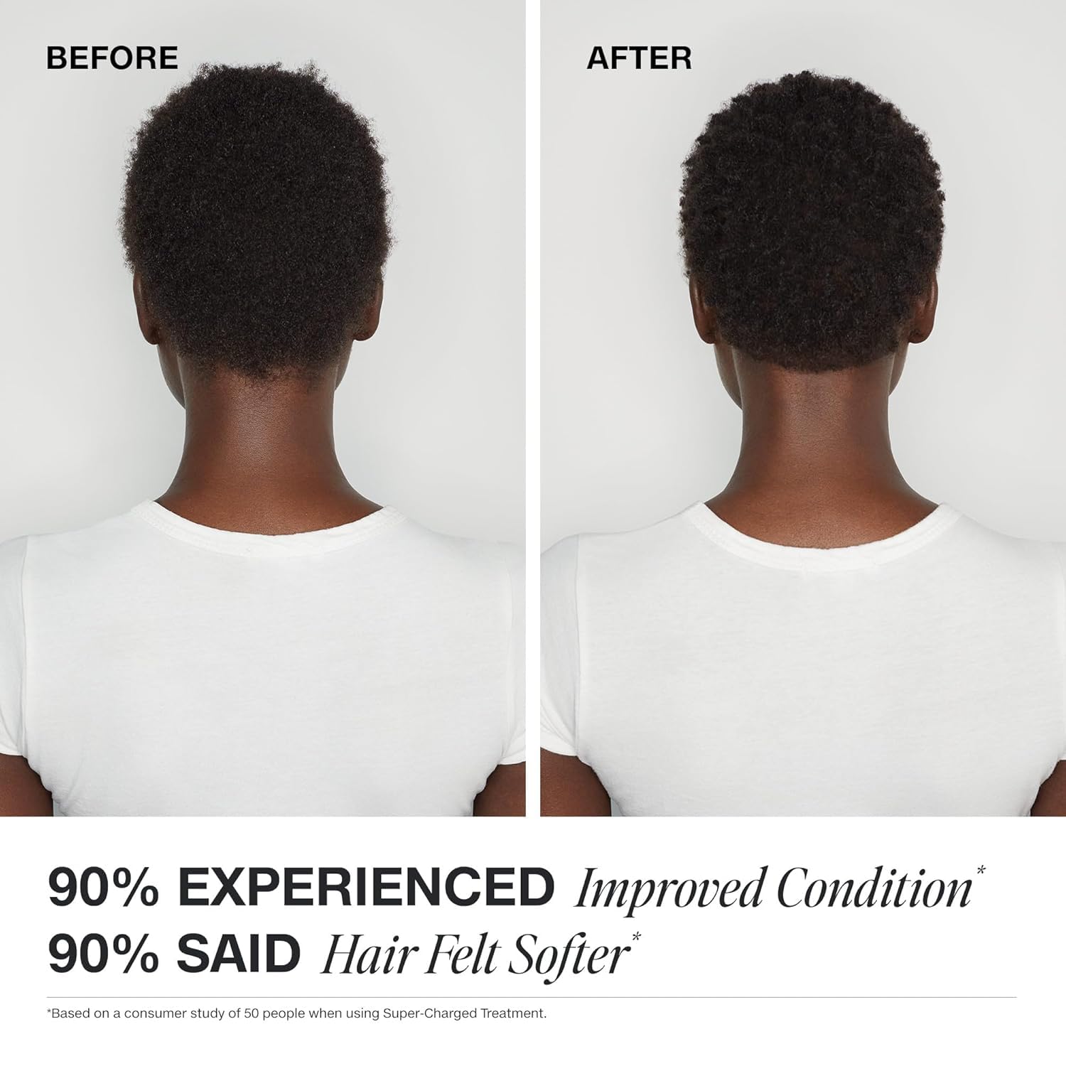 Paul Mitchell before and after hair shot illustrating improved softness and shine