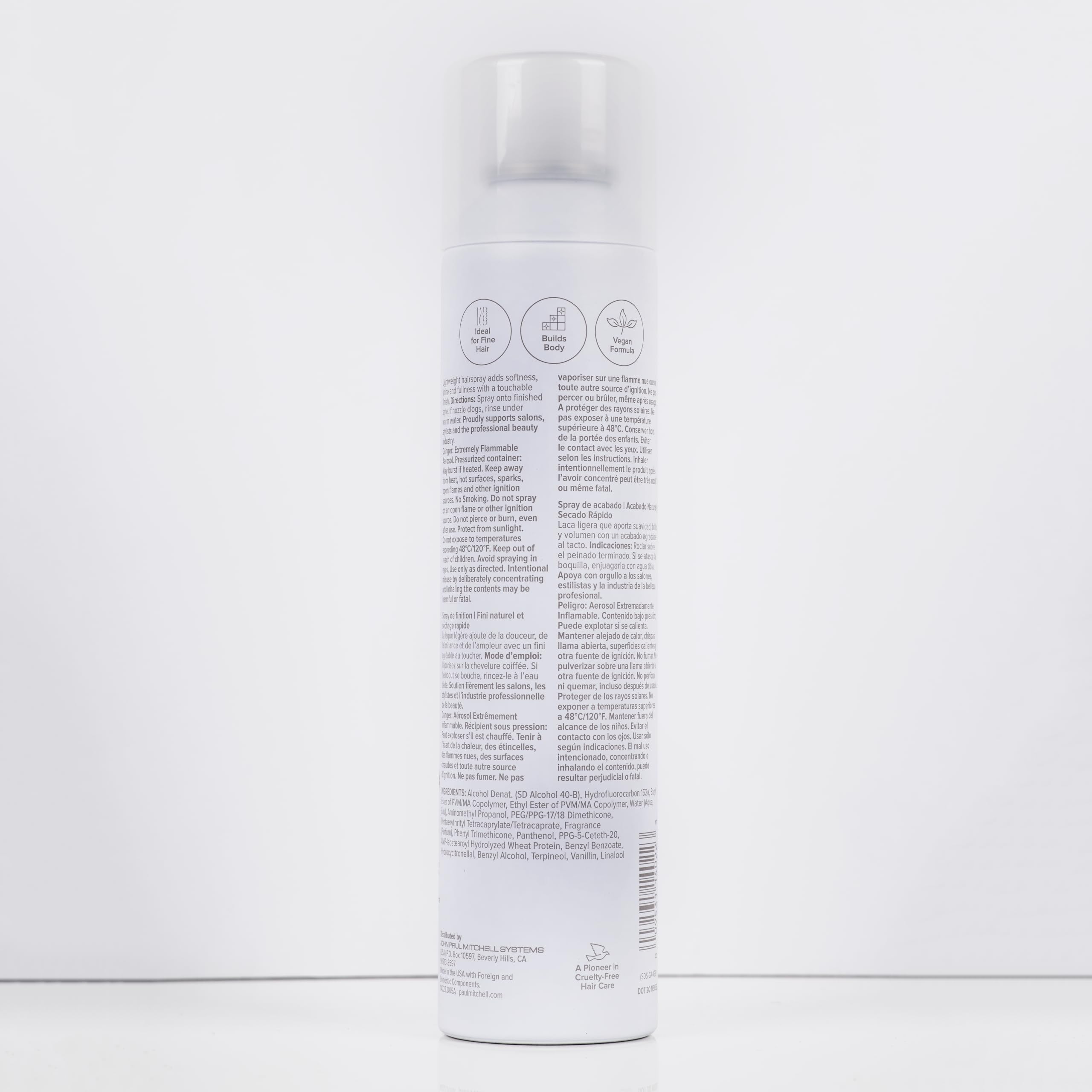Paul Mitchell finished blowout on model showing shine and touchable texture