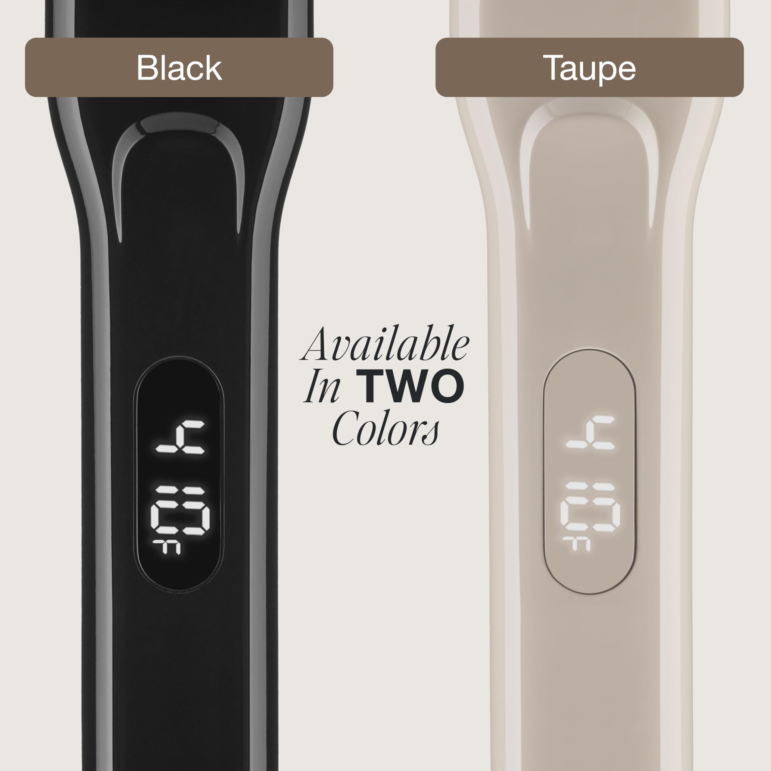 Paul Mitchell taupe flat iron showcasing limited-edition color and coordinated styling aesthetic