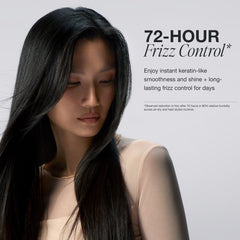 Paul Mitchell mist settling on hair for instant smoothing effect