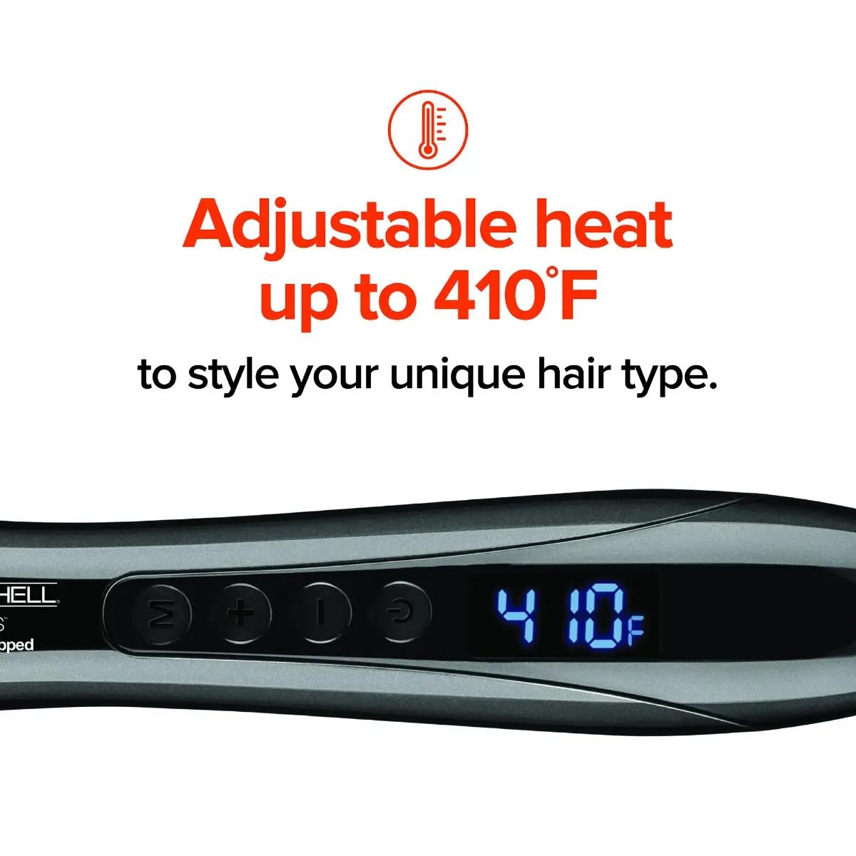 Paul Mitchell wand in use creating loose waves for fast styling results