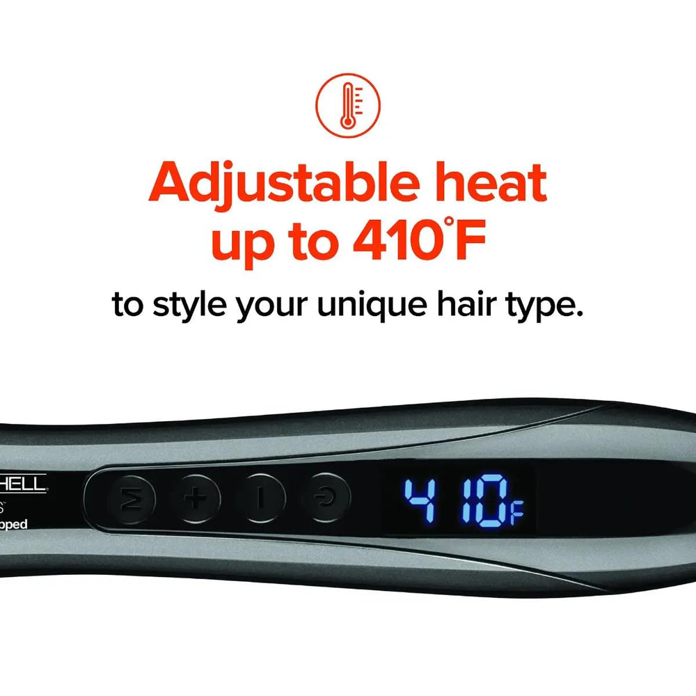 Paul Mitchell wand in use creating loose waves for fast styling results