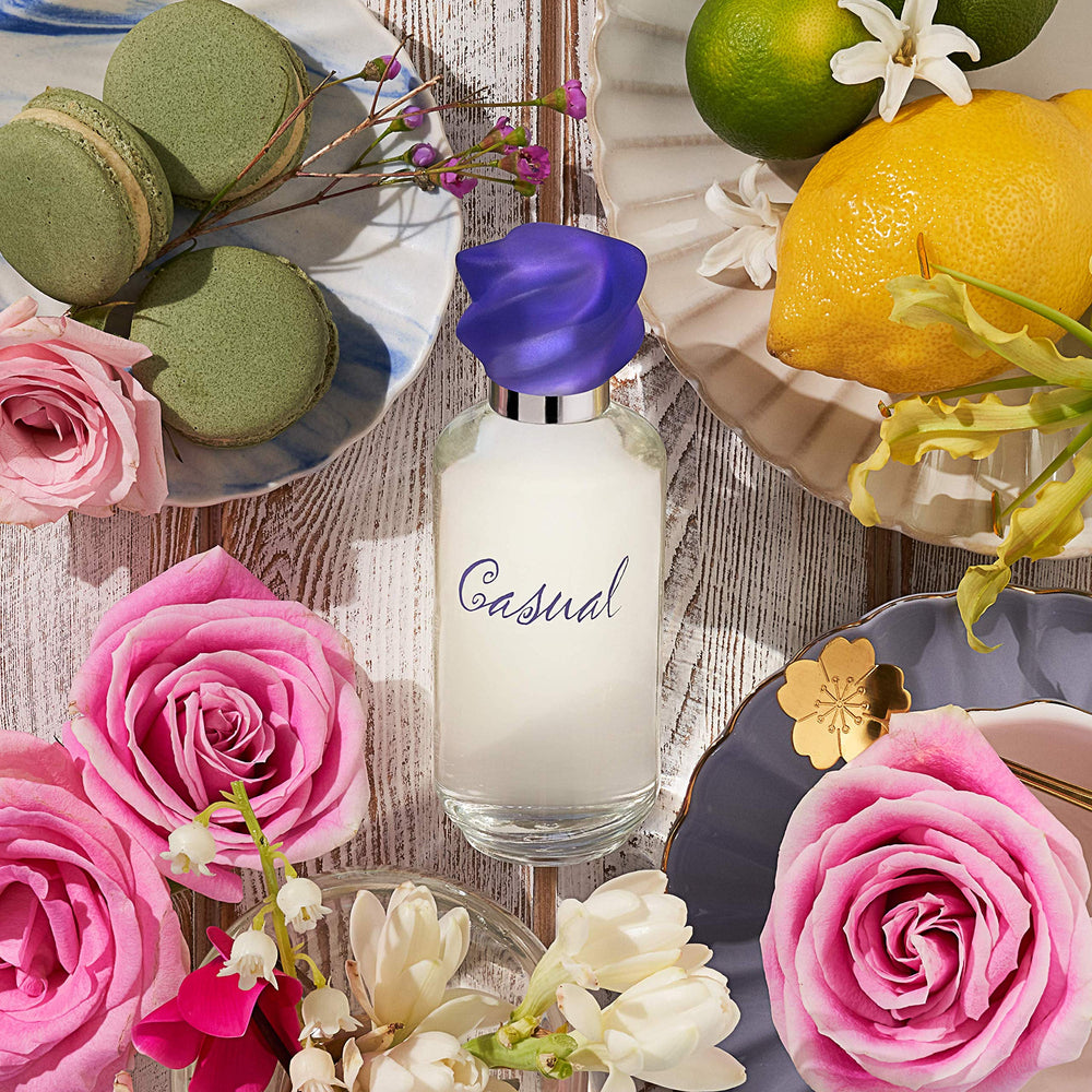 Paul Sebastian perfume mist spraying in air demonstrating fine atomization