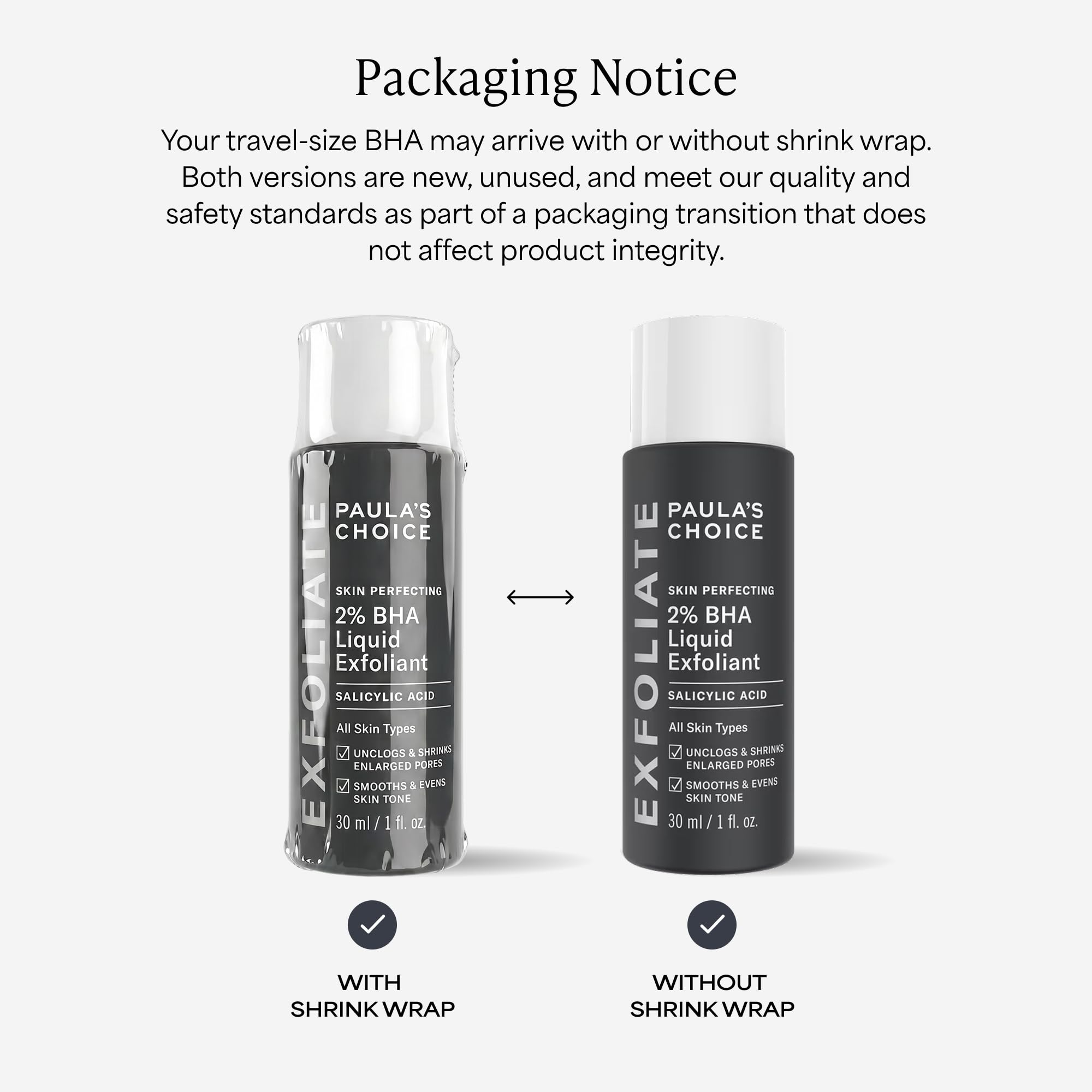 Paula's Choice label close-up highlighting ingredients and trustworthy formula