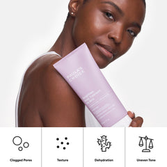 Paula's Choice application on arm demonstrating smoother, less bumpy skin
