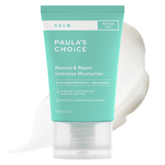 Paula's Choice front packaging showing calm moisturizer for quick recognition and reassurance