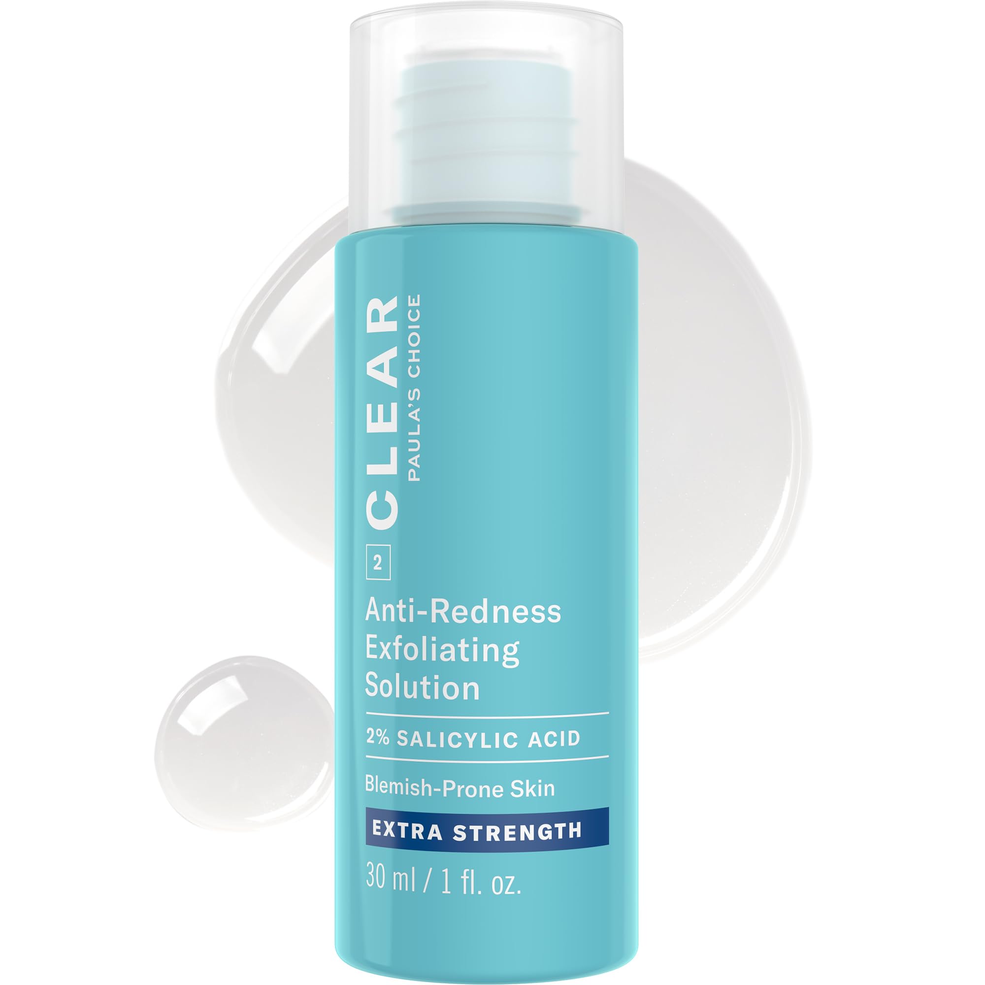 Paula's Choice front packaging showing bottle and label, clear results visible