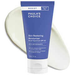 Paula's Choice front packaging showing SPF 50 protection and hydration benefit