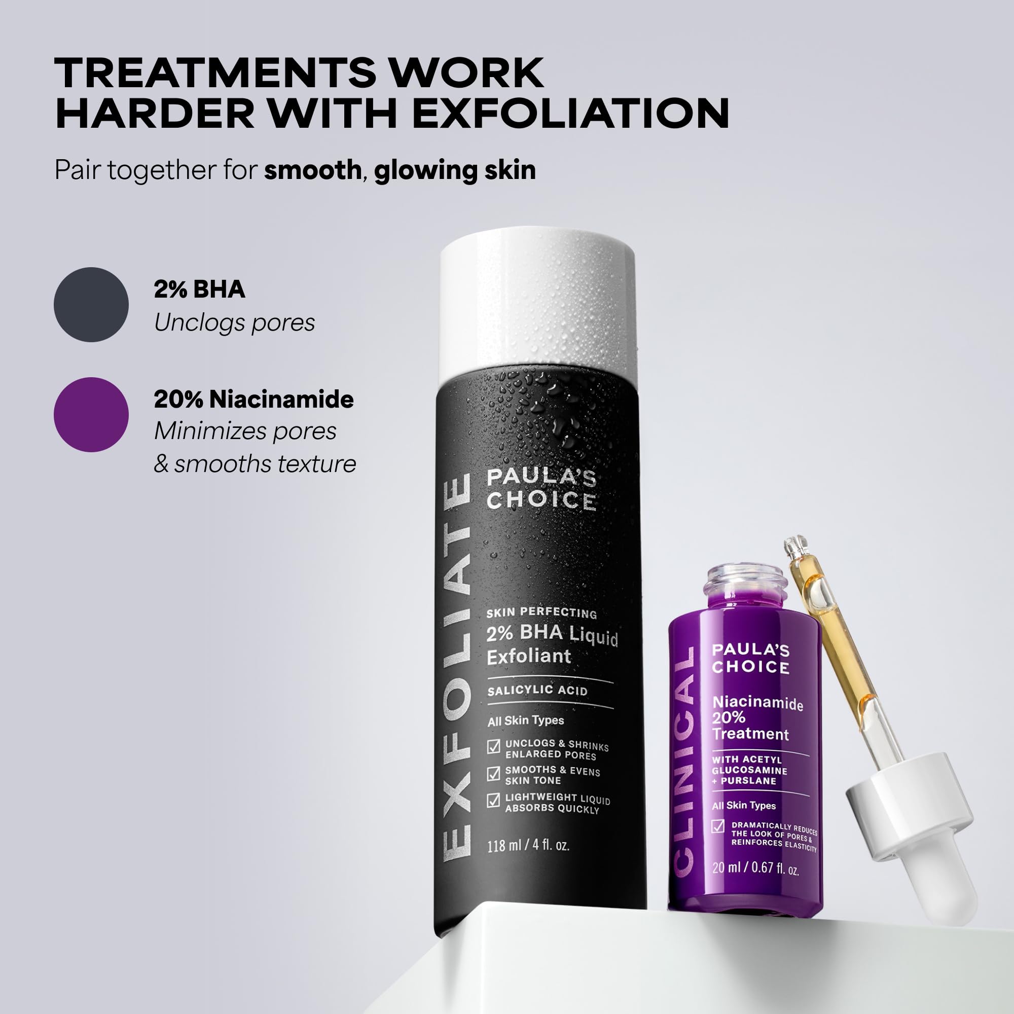 Paula's Choice product staged in bathroom routine promoting everyday use