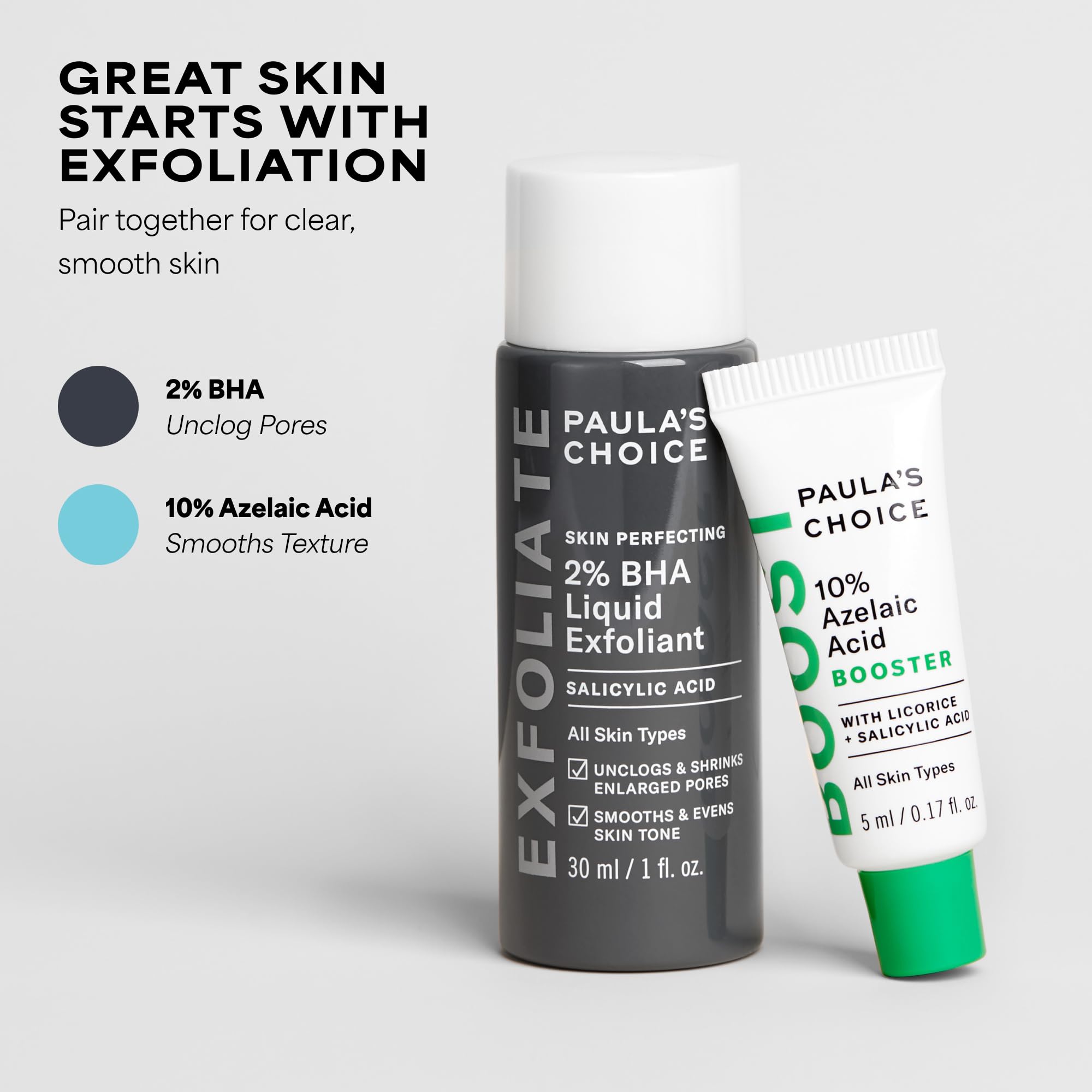 Paula's Choice on bathroom shelf in routine showing daily use compatibility