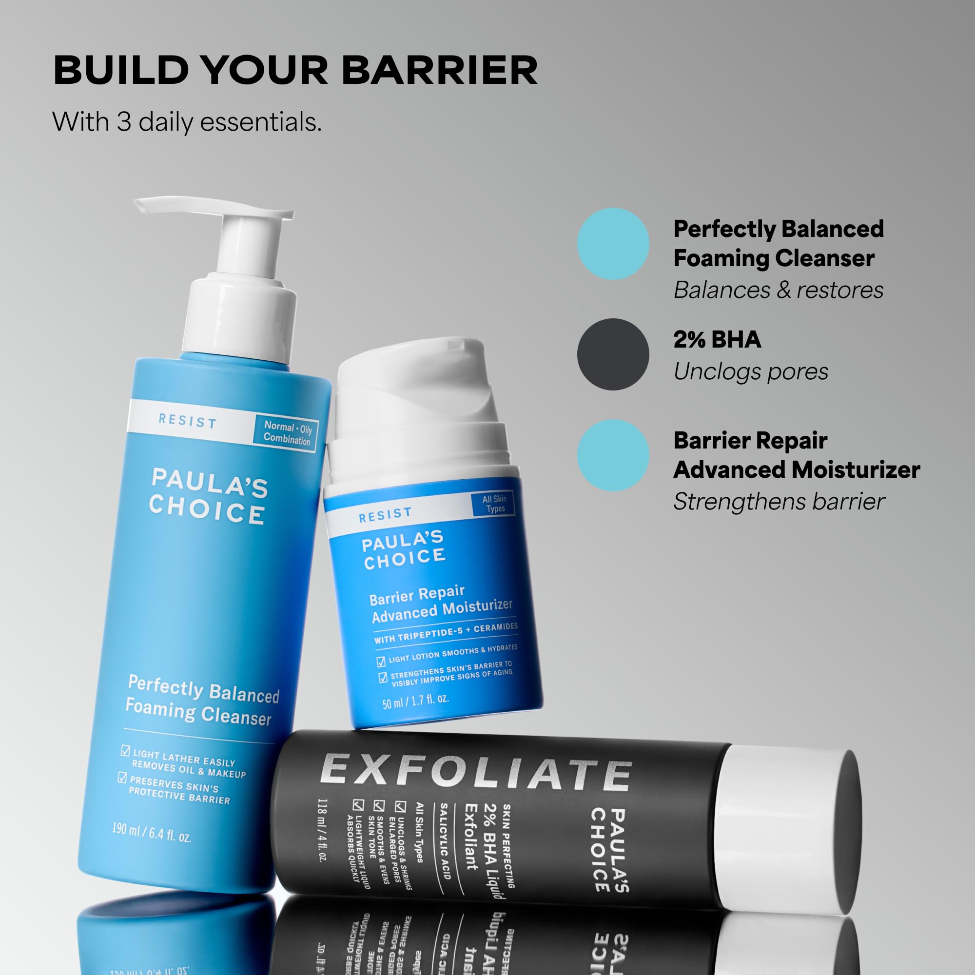 Paula's Choice cleanser in bathroom setting showing daily routine prep