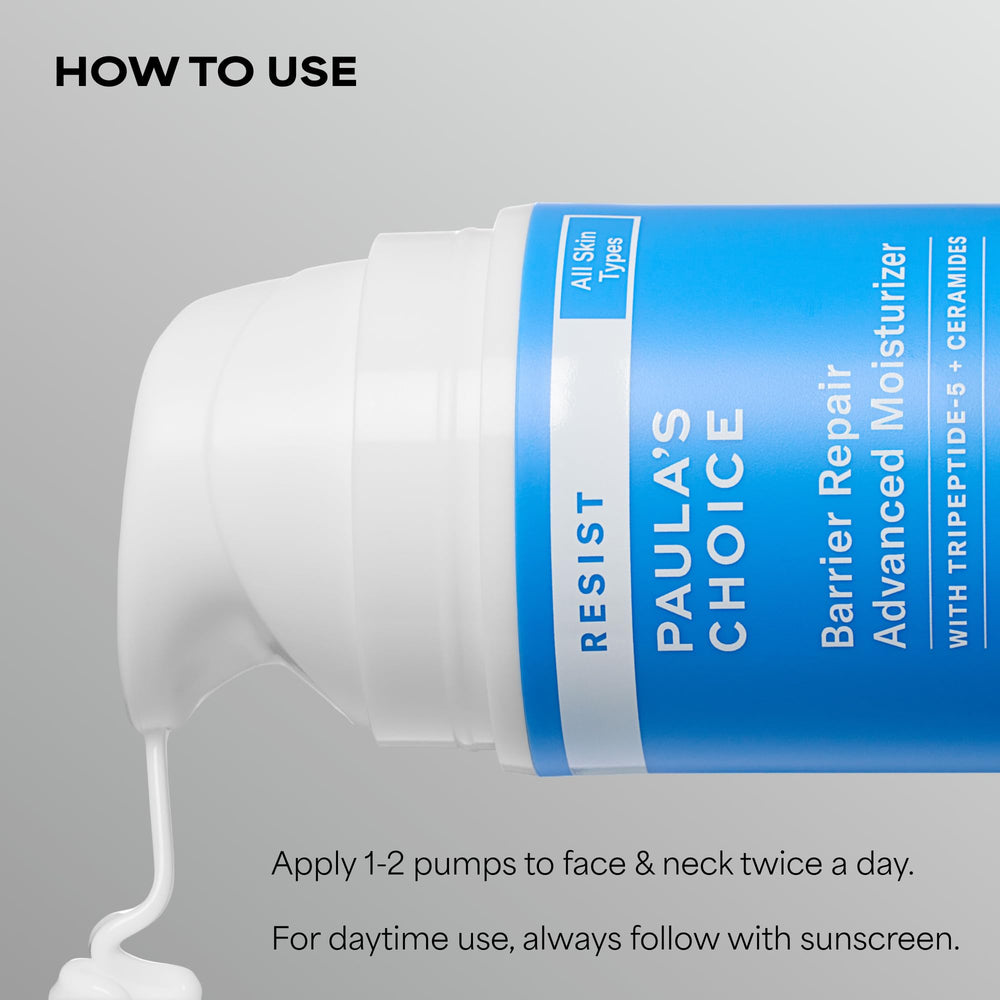 Paula's Choice applying cream on hand to show lightweight hydration benefit