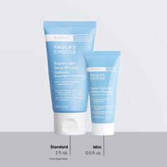 Paula's Choice tube next to coin to show 0.5 fl oz travel-friendly benefit