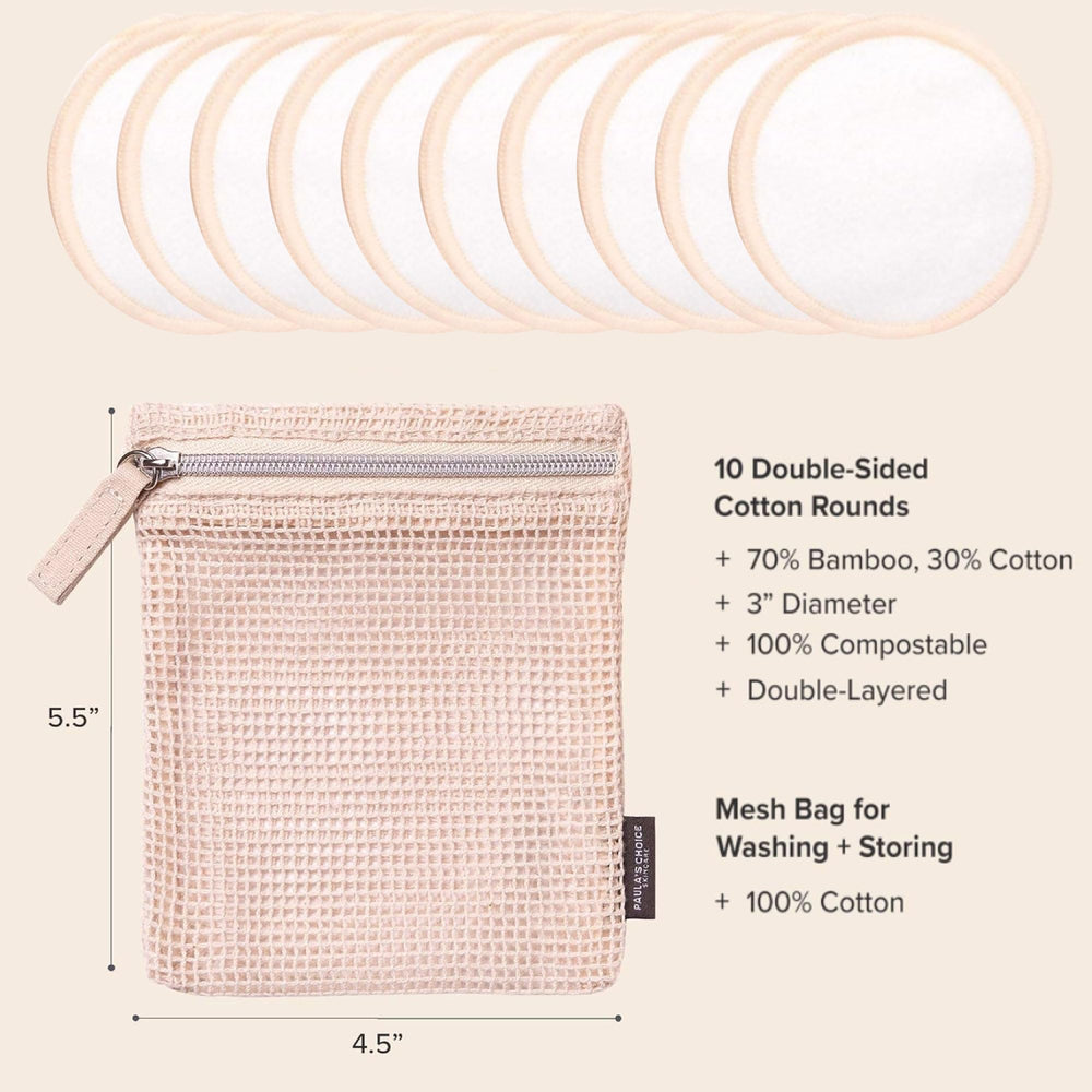 Paula's Choice pad removing eye makeup gently for clean skin