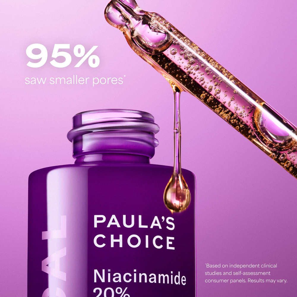 Paula's Choice serum dropper dispensing clear texture for easy application