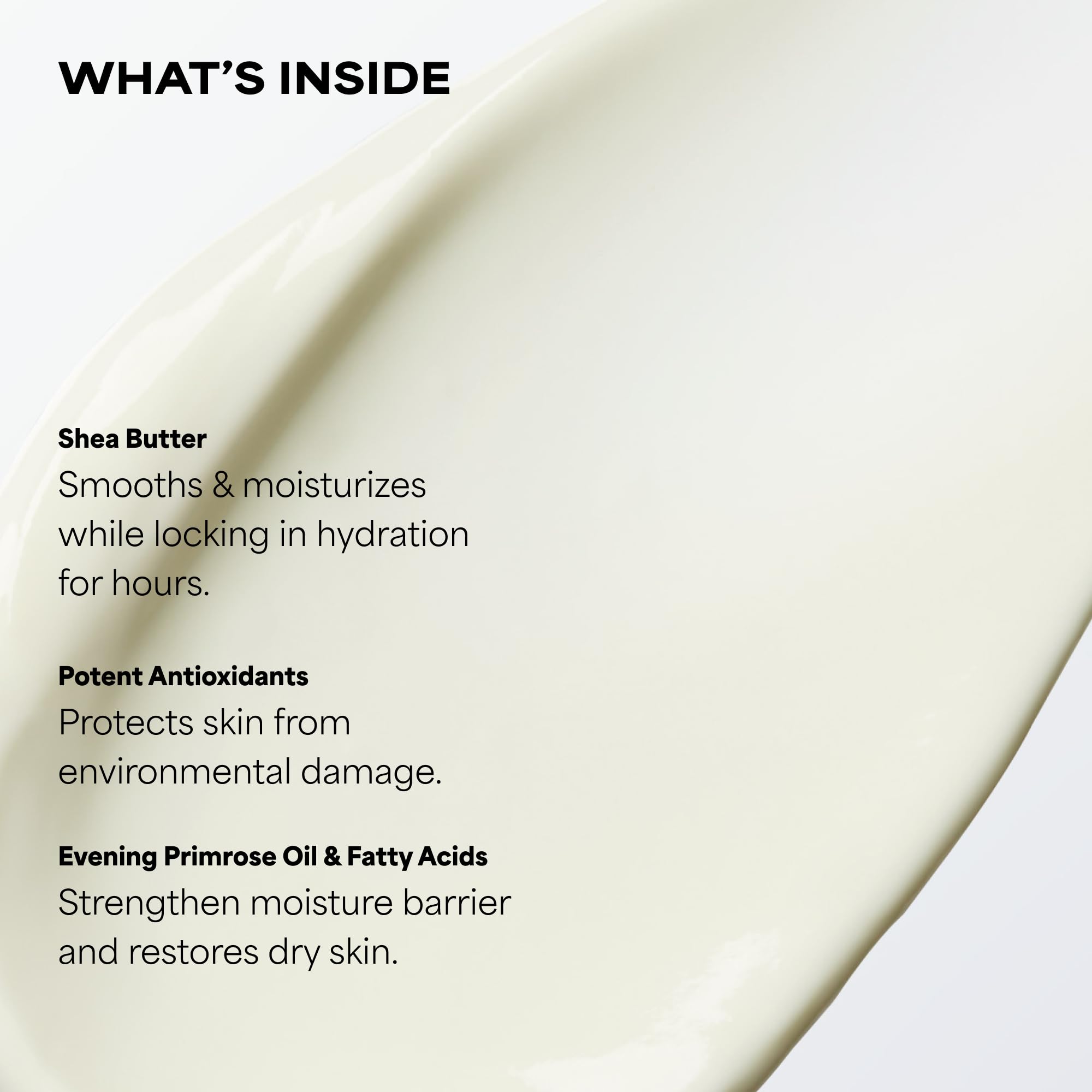 Paula's Choice texture close-up showing lightweight cream for smooth application benefit