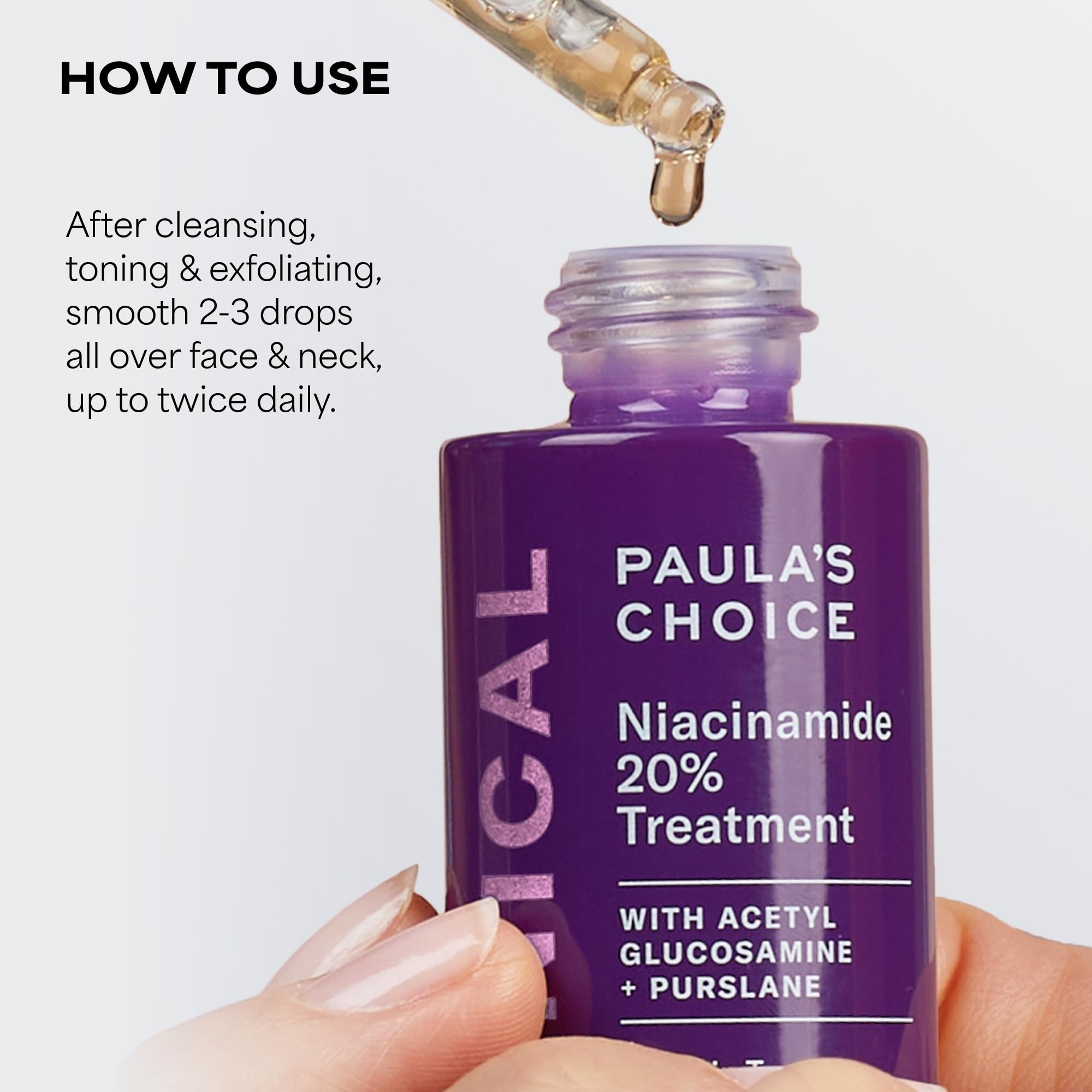 Paula's Choice texture on skin absorbed quickly for smoother appearance