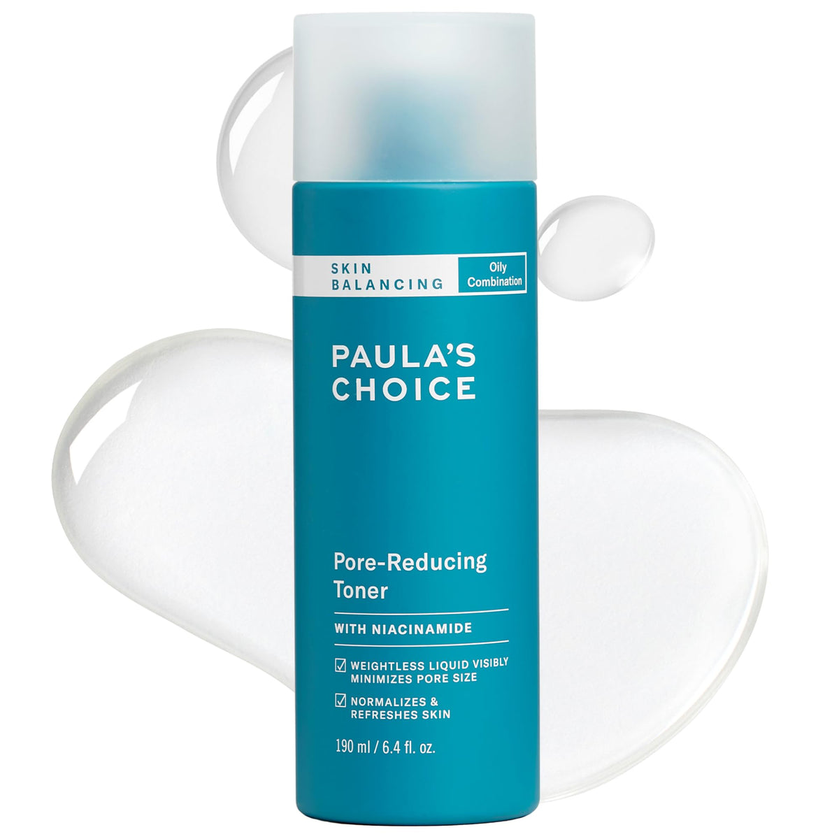 Paula's Choice front bottle showing clean toner design and clear benefit