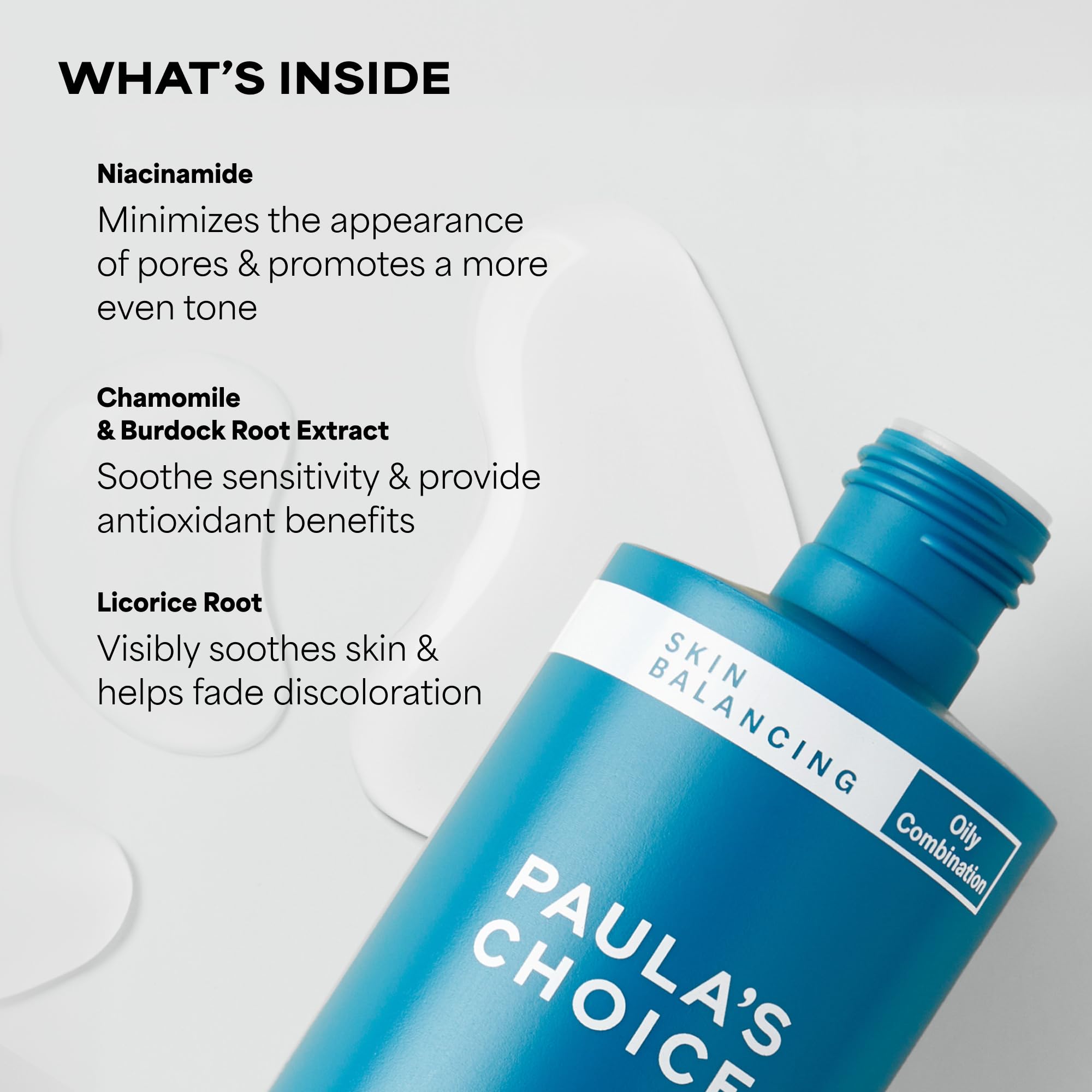 Paula's Choice toner on cotton pad removing residue and prepping skin