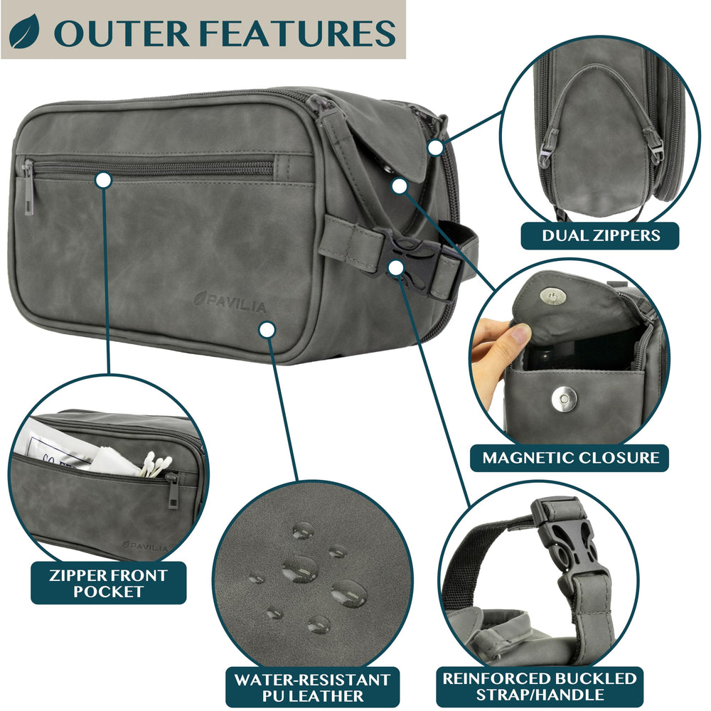 PAVILIA internal pockets and elastic loops holding tools for secure organization benefit
