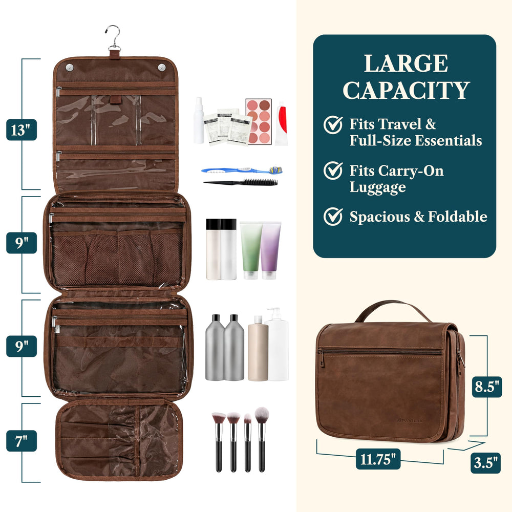 PAVILIA open unfolded showing compartments, fast visual organization