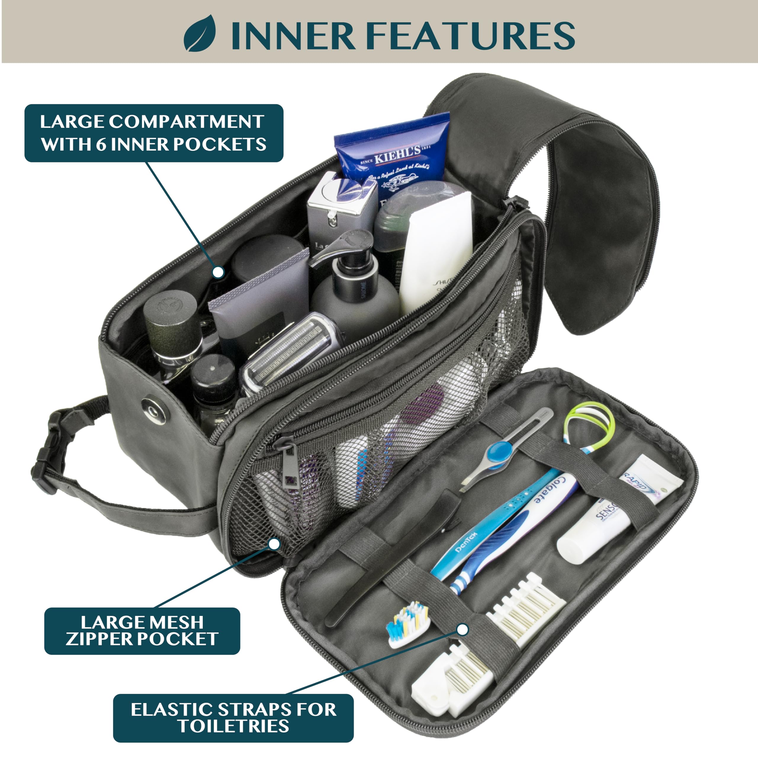 PAVILIA water-resistant lining close-up protecting contents from spills benefit