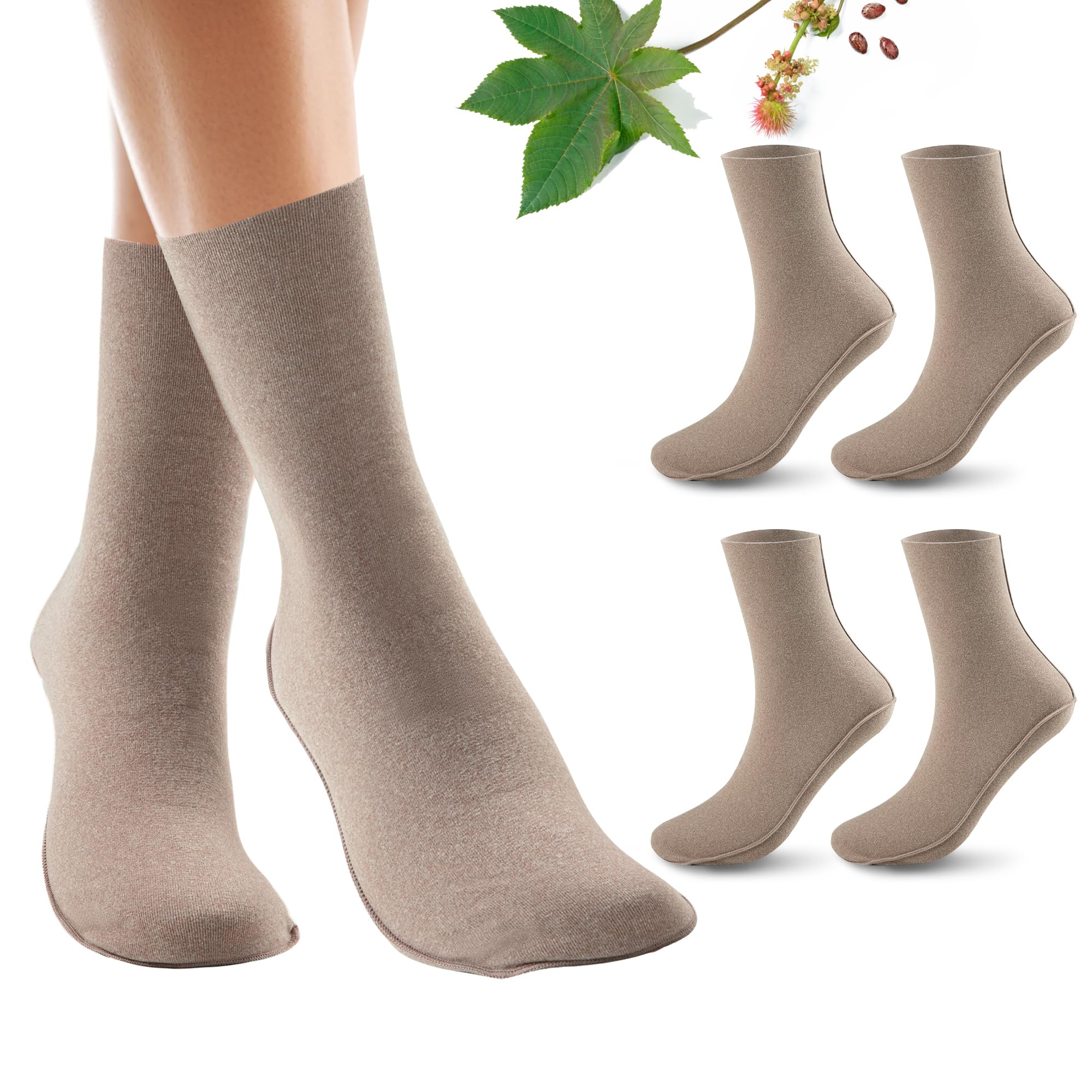 Paw Legend front view of two khaki foot wraps showing fit and packaging benefit