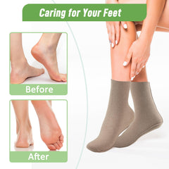 Paw Legend foot wrap beside hand for size scale showing true-to-fit benefit