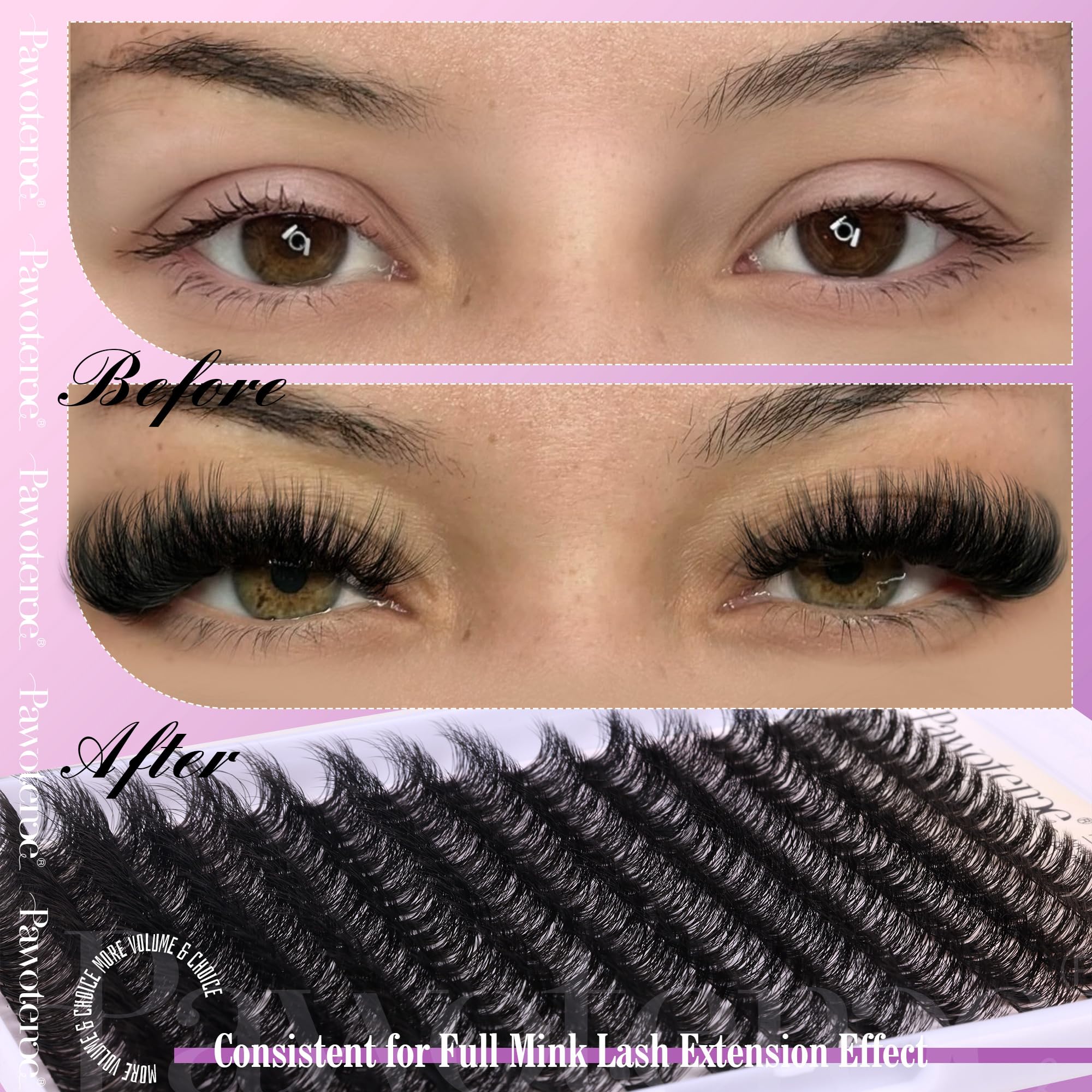 Pawotence precision applicator with lash bond bottle for accurate placement benefit