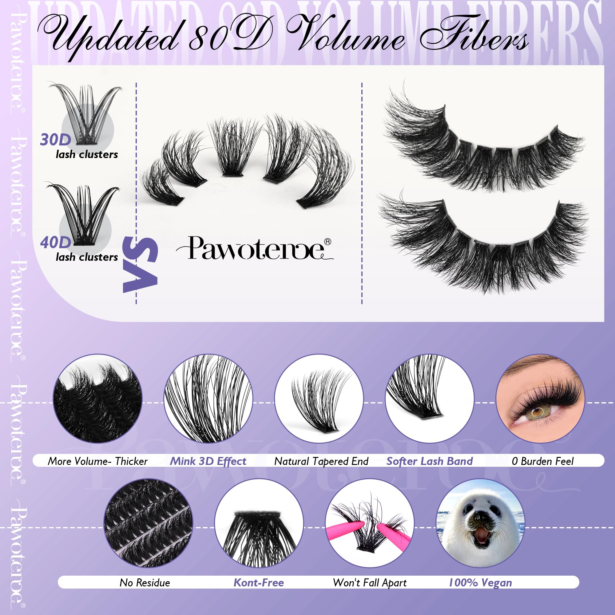 Pawotence lash applicator and tweezers for precise, easy placement