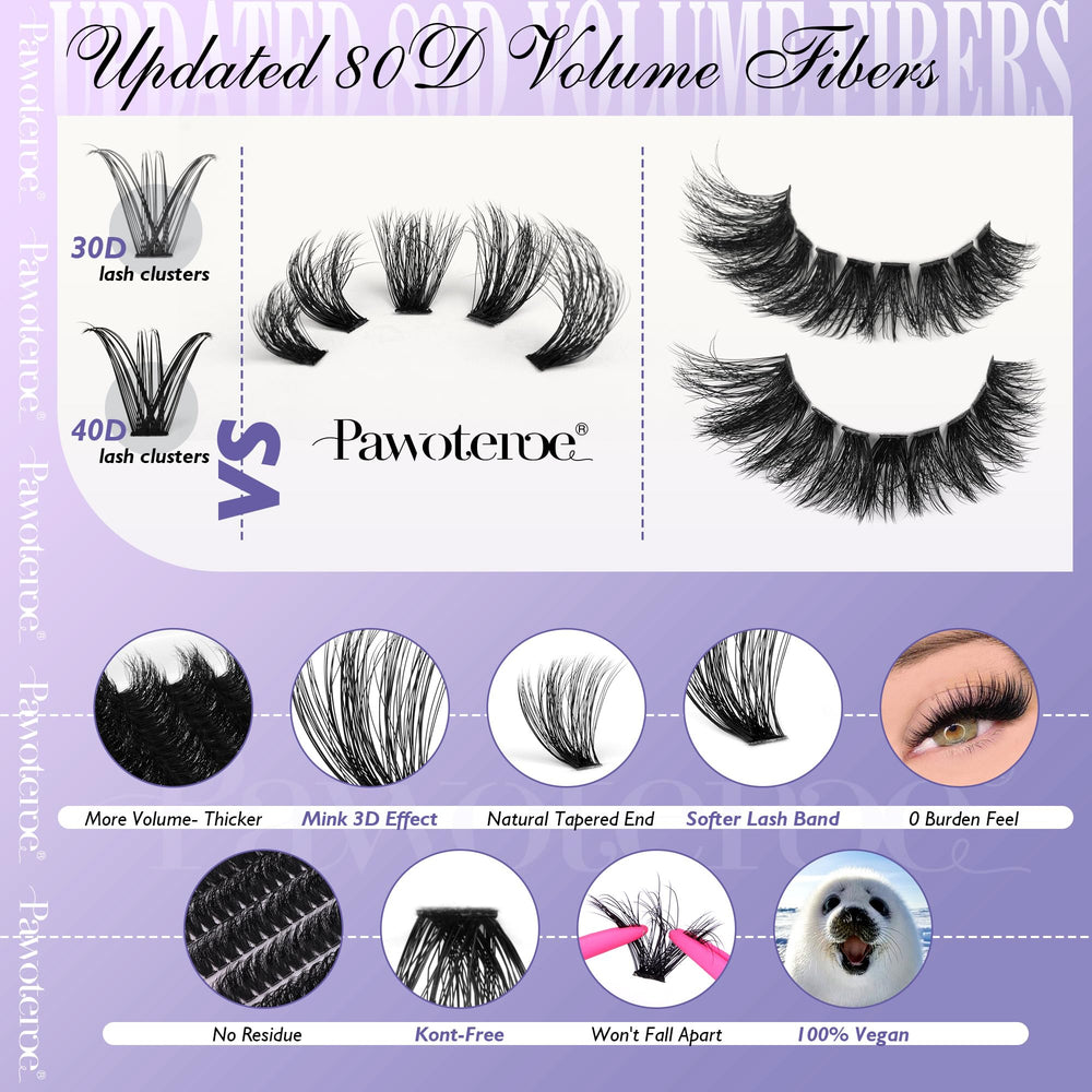 Pawotence lash applicator and tweezers for precise, easy placement