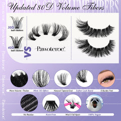 Pawotence lash applicator and tweezers for precise, easy placement