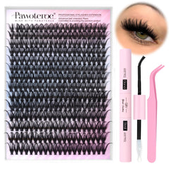 Pawotence front packaging showing complete DIY lash extension kit benefits