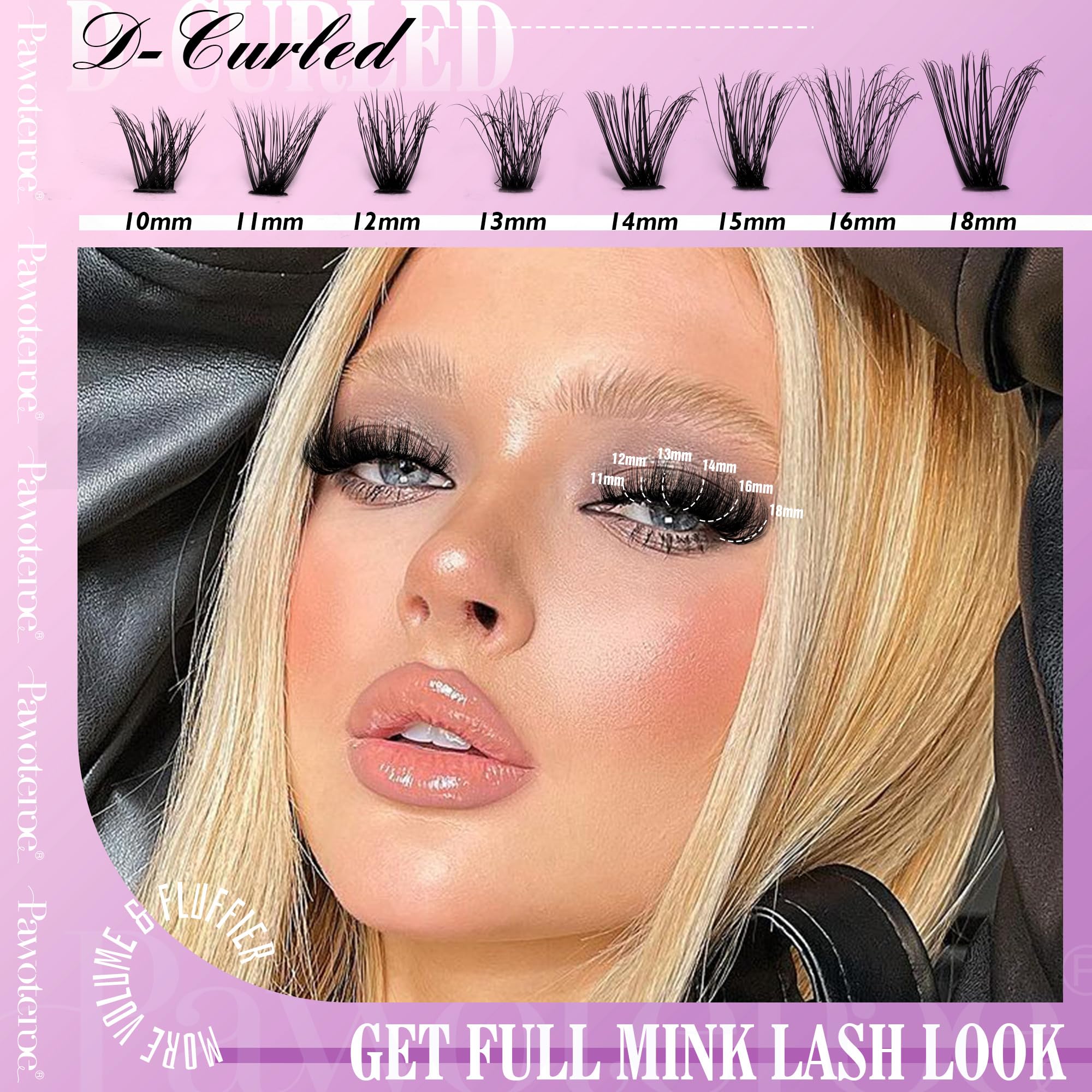 Pawotence lash seal brush detail demonstrating secure hold and longer wear