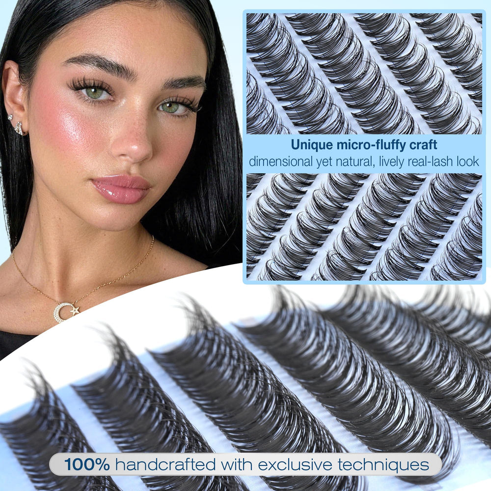 Pawotence mixed lengths laid flat to highlight customization options