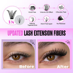 Pawotence lash seal and remover bottles displaying protection and gentle removal