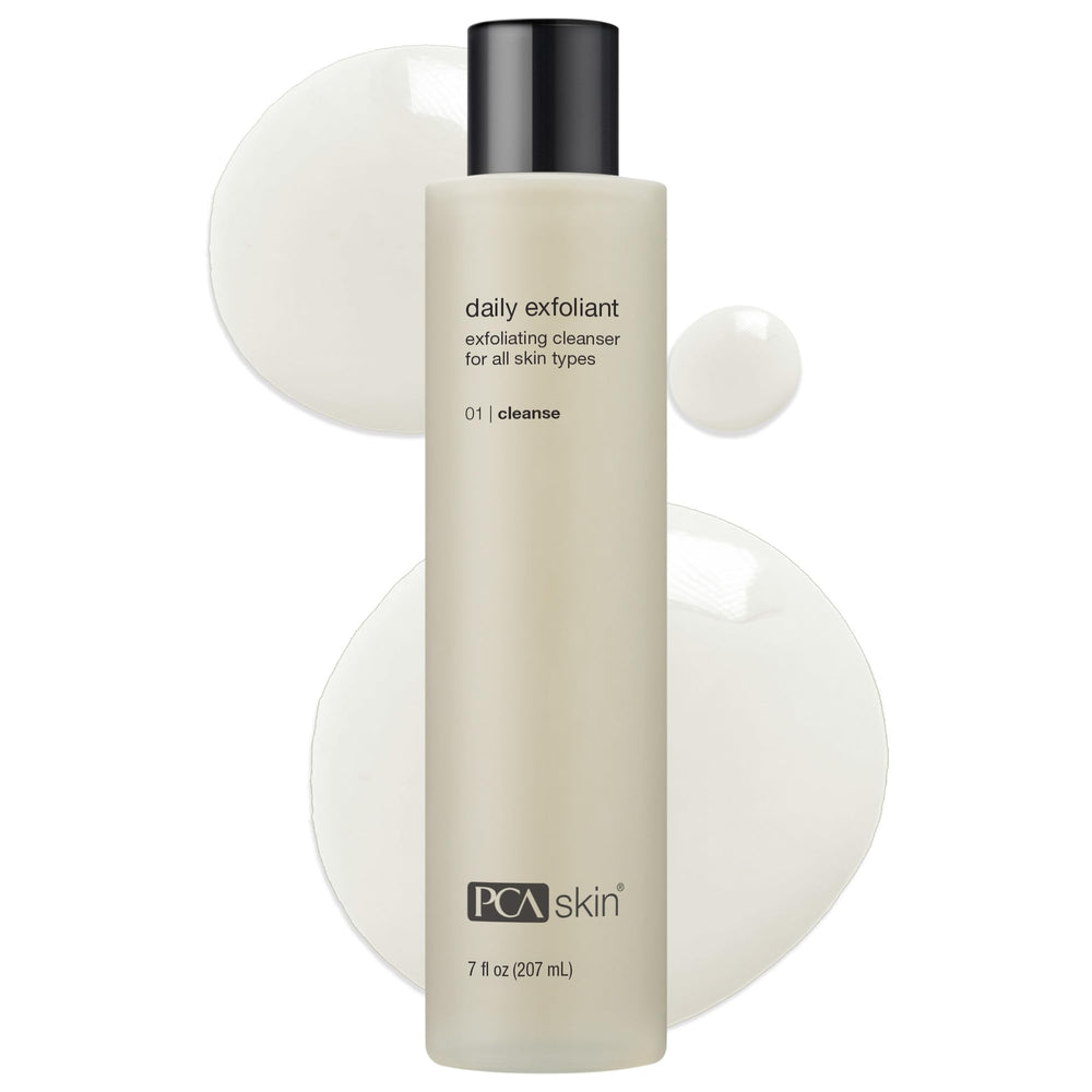 PCA SKIN front packaging showing cleanser and brand, communicates product recognition